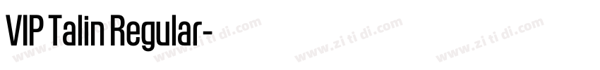 VIP Talin Regular字体转换